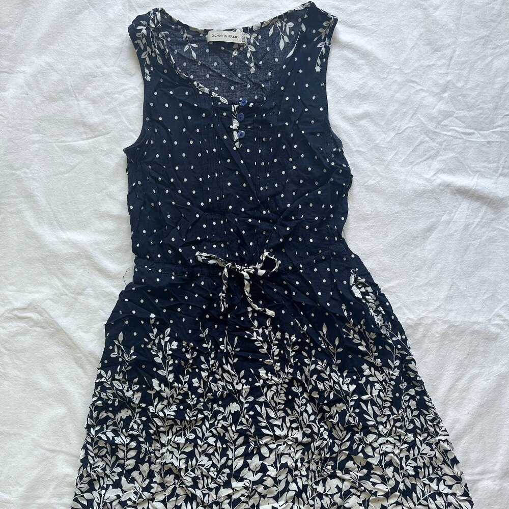 Floral Navy Mini Dress